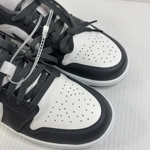 Nike Air Jordan 1 Low Shoes Iron Gray Summit White 553558-044 Men's 9.5 NEW - Picture 7 of 11